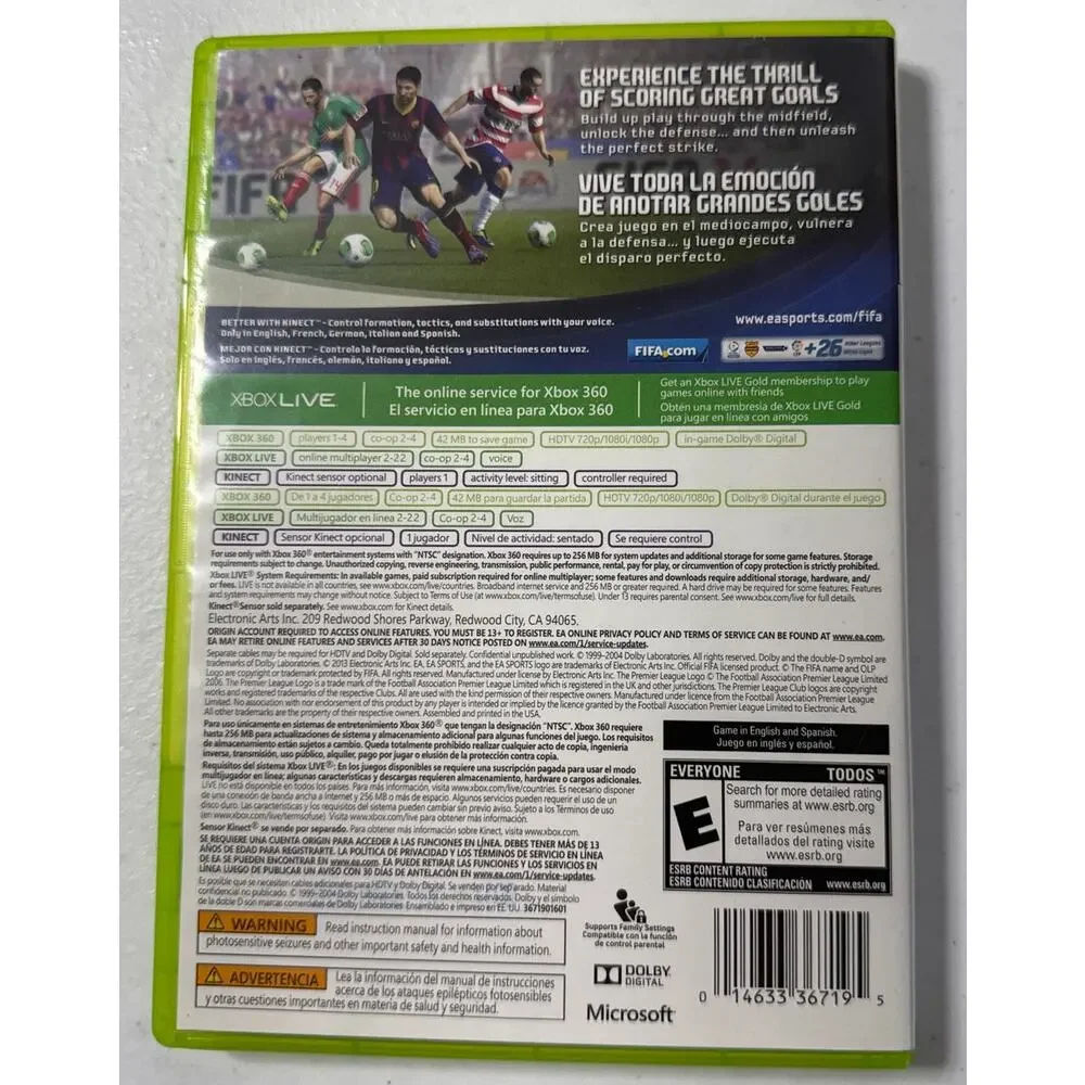 FIFA 14 Xbox 360 CIB‎ EA Sports Soccer Game